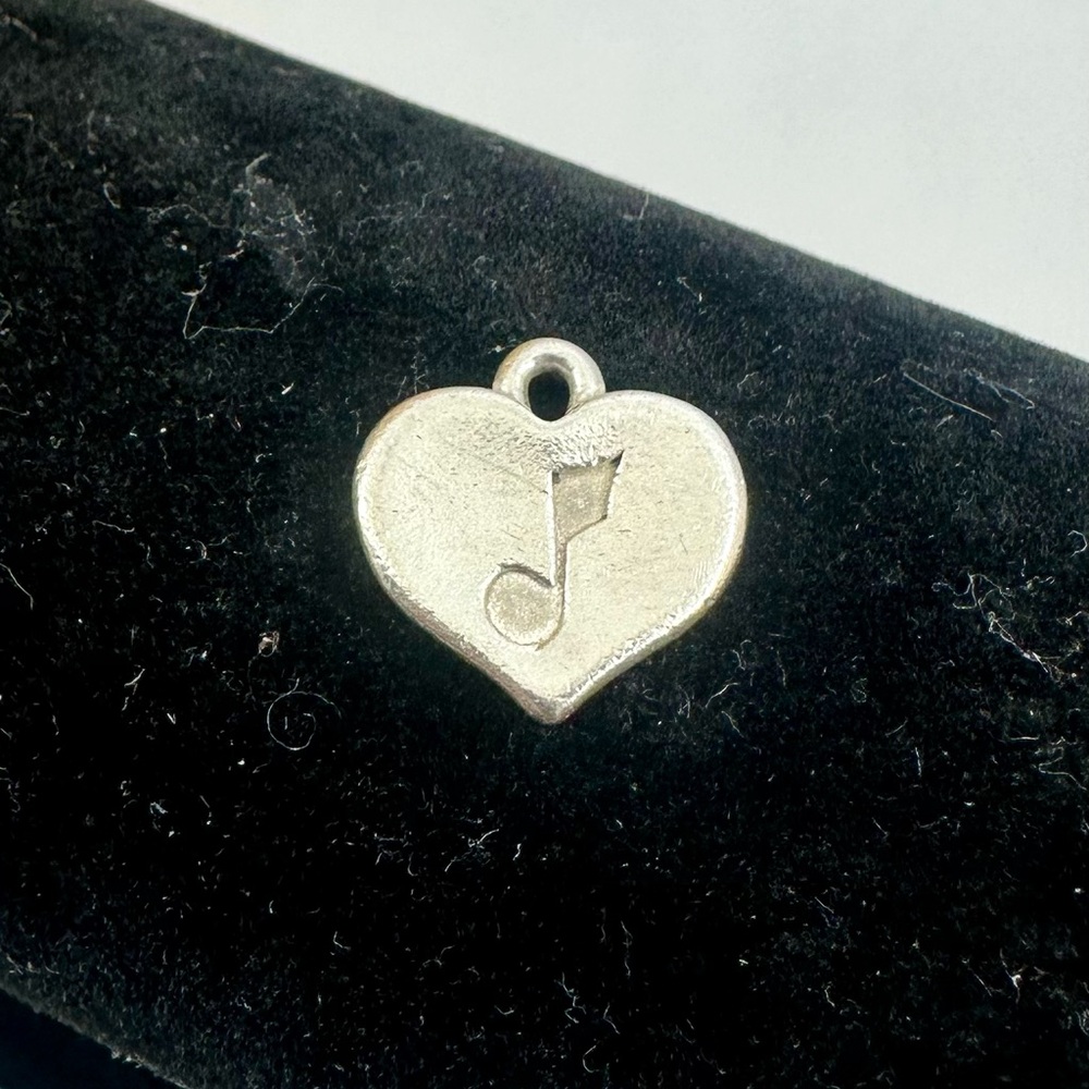 JAMES AVERY Sterling Silver Joyful Melody Heart Music Note Charm Pendant
